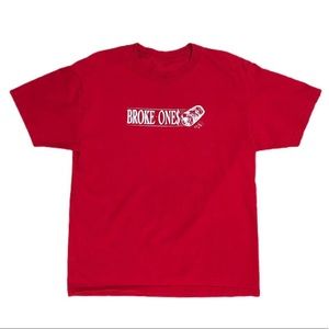 Deadstock thrifted “broke ones” vintage tshirt (L)